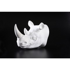 rhinoceros  head wall décor